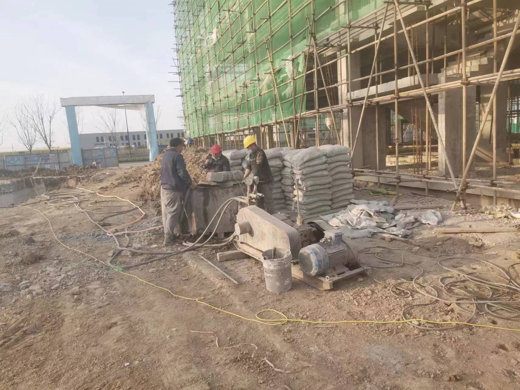 沅陵别墅下沉注浆